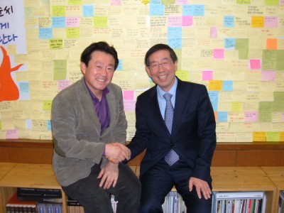 김진영, 박원순 서울시장 간담회