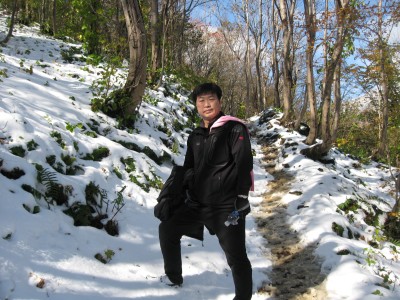성인봉 정상을 향하여..